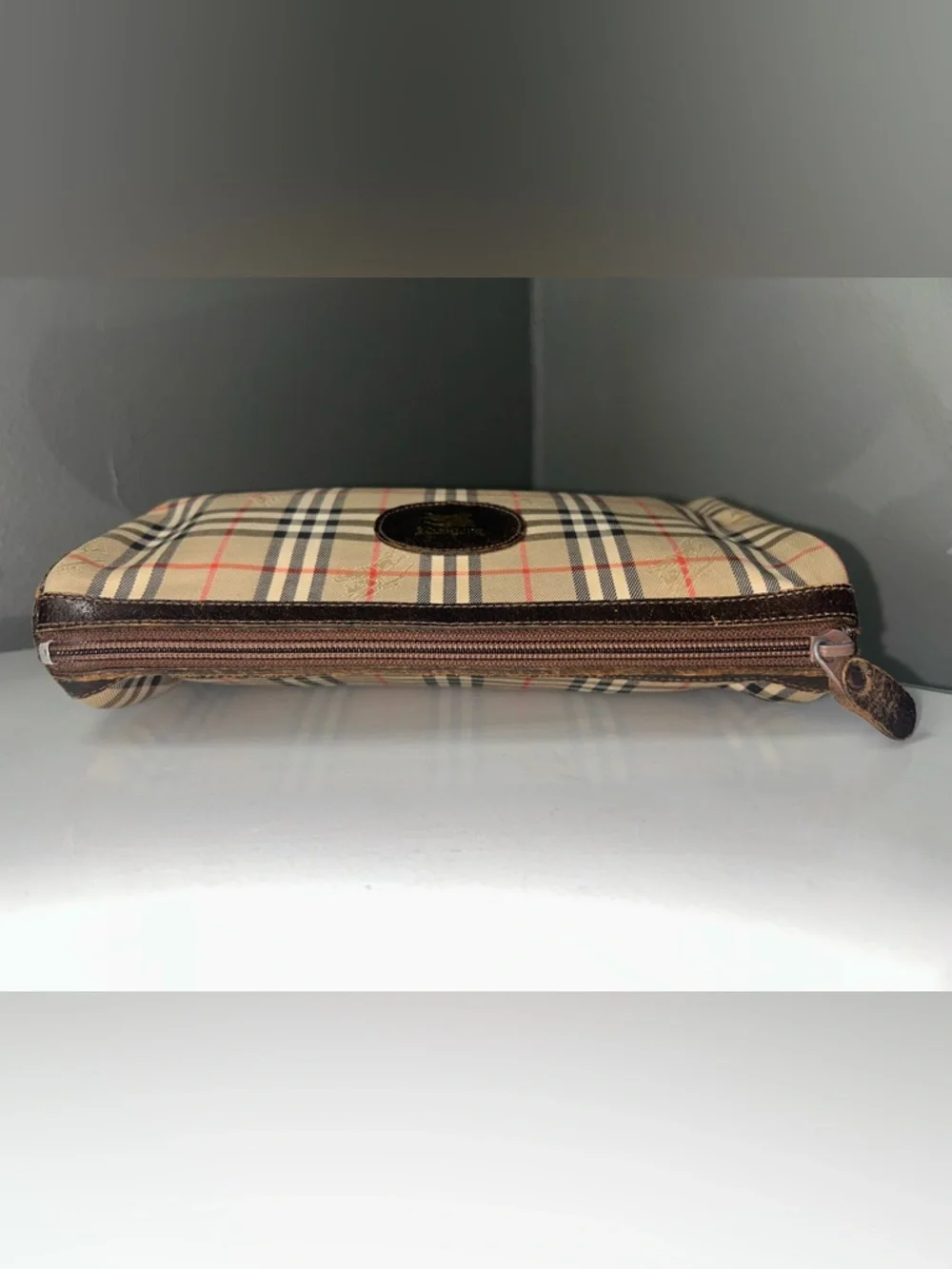 Vintage Burberry Nova Check Canvas Clutch Bag - Picture 3 of 12